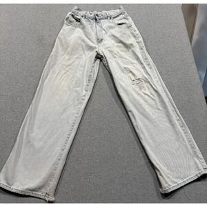 Vintage Solo Semore Light Denim Jeans Mens 32x30 THRASHED Baggy Skate Grunge Y2K